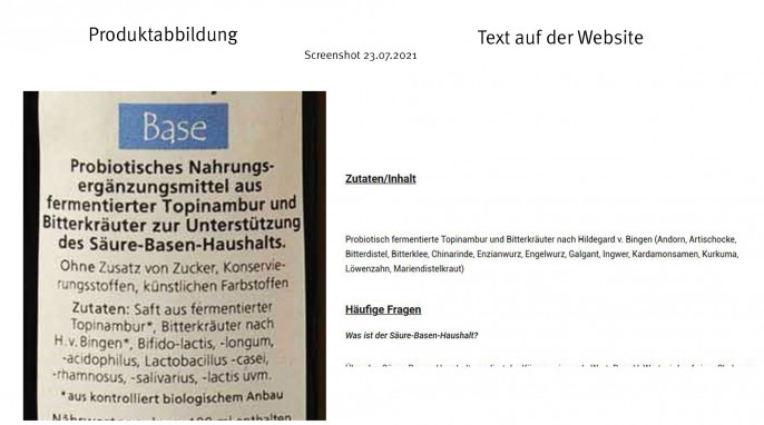 Zutaten, Etikett und Text, Eußenheimer Manufaktur® ProTop Base Bio, em-ug.de, 23.07.2020