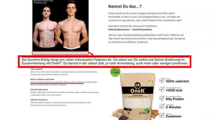 Neu: Werbung Homepage healthymass.de, 17.02,2022 