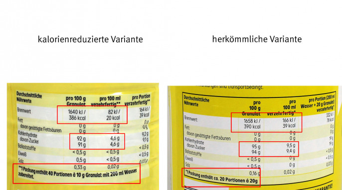 Nährwerte, K-Classic Teegetränk Zitronen Geschmack 