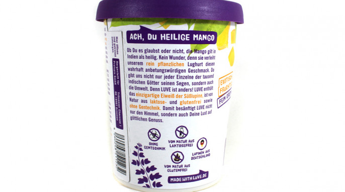 Werbung, Made with Luve, Lughurt Mango, vor 04/2022