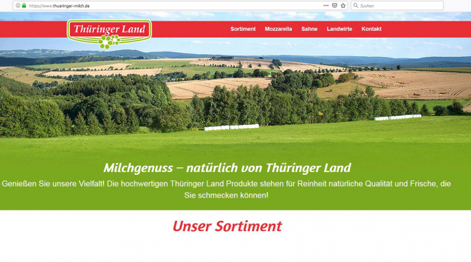 Werbung, thueringer-milch.de, 08.04.2019 Werbung, thueringer-milch.de, 08.04.2019