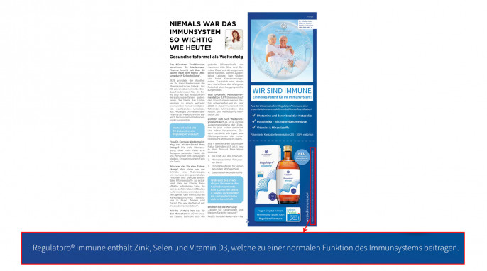 Dr. Niedermaier Regulatpro® Immune, Reformhaus März 2021, Seite 25 