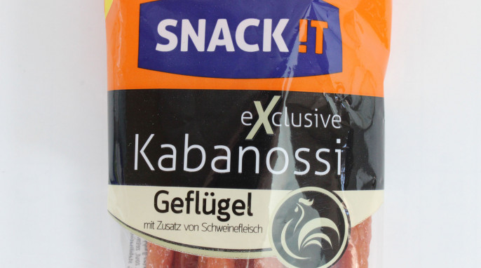 Zutatenhinweis, Snack!t exclusive Kabanossi Geflügel