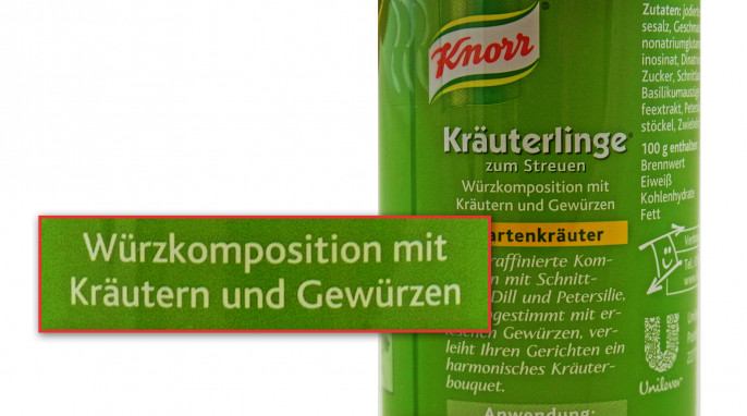 Bezeichnung, Knorr Kräuterlinge