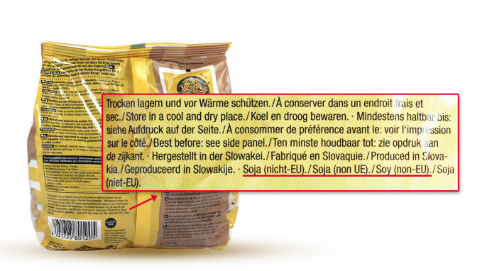 Herkunft, Veganz Soja-Schnetzel