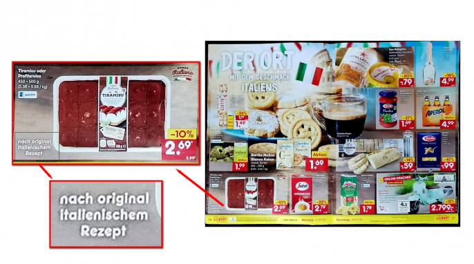 Mondo Italiano Original Italienisches Tiramisu, Netto-Werbung, S. 16, 11.07.2022