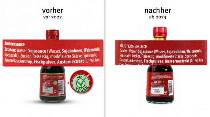 alt: Bamboo Garden Oyster Sauce, vor 2022; neu: ab 2023