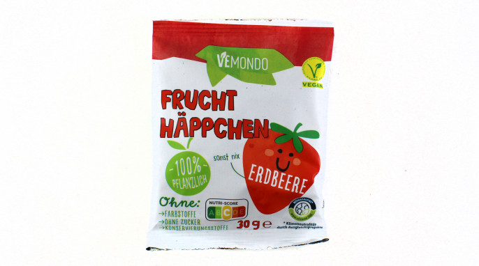 Vemondo Frucht Häppchen Erdbeere 