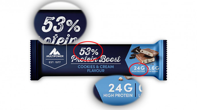 Multipower 53 % Protein Boost Cookies & Cream Flavour  