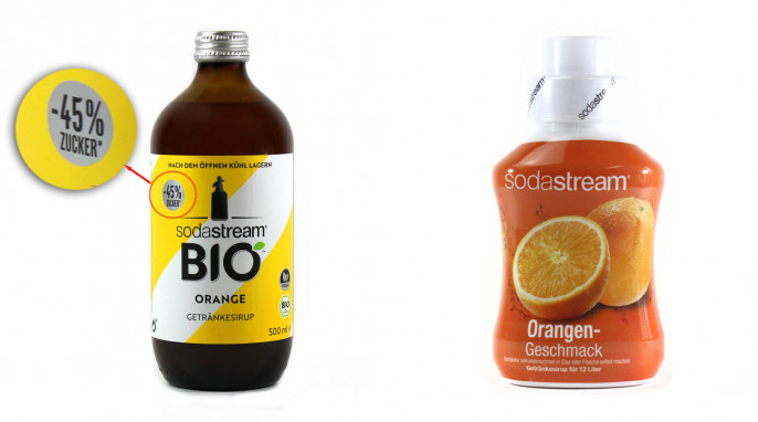 Sodastream Getränkesirup Orange, Bio, - 45 % Zucker und klassisch