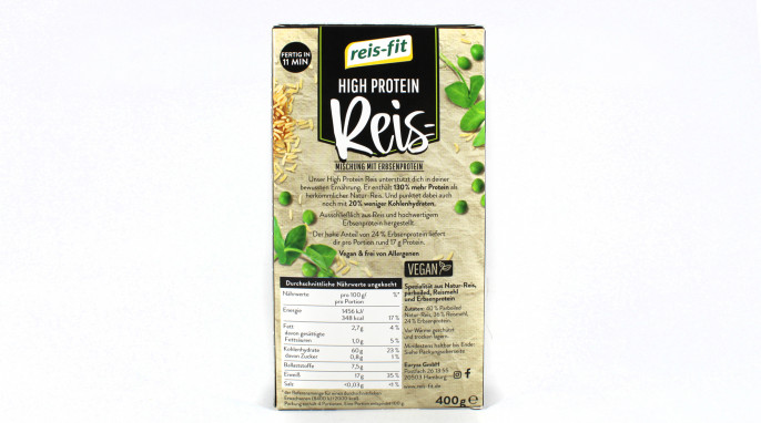 reis-fit High Protein Reis-Mischung mit Erbsenprotein 