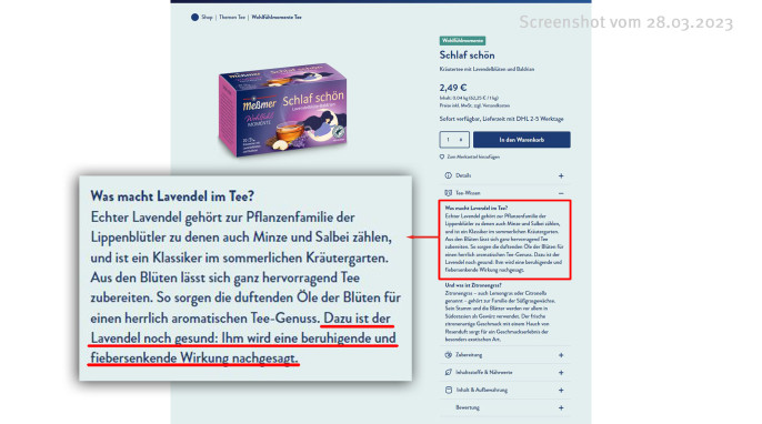 Rubrik „Teewissen“, messmer.de, 28.03.2023