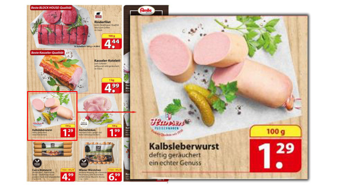 Angebot Kalbsleberwurst im famila Prospekt, 27.03.-01.04.2023, Seite 3