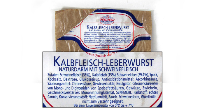 Kalbfleisch-Leberwurst 