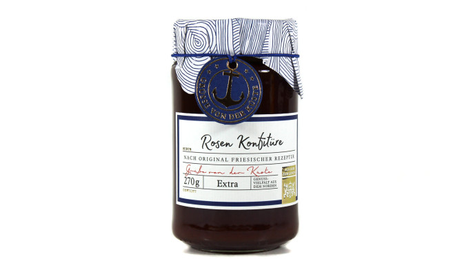 Gräfin von der Küste Rosen Konfitüre nach Original Friesischer Rezeptur