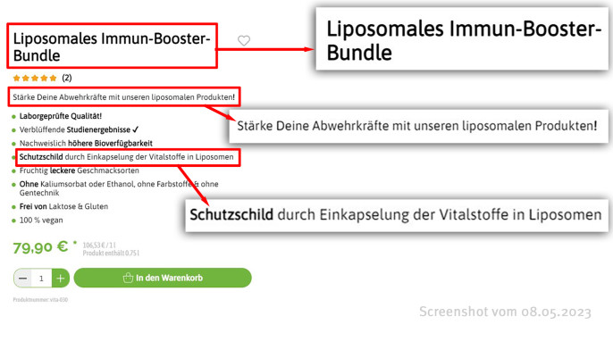 Liposomales Immunbooster Bundle, purazell.de, 08.05.2023 