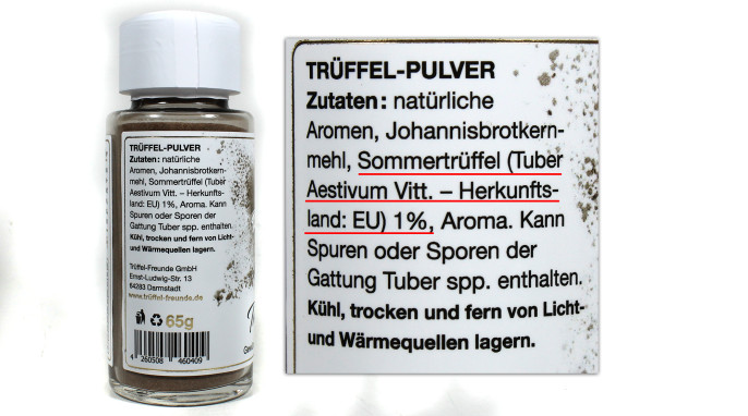 Zutaten, Trüffelfreunde Trüffel-Pulver 