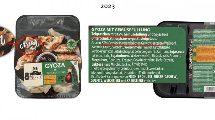 8 Panda Gyoza mit Gemüsefüllung, 2023