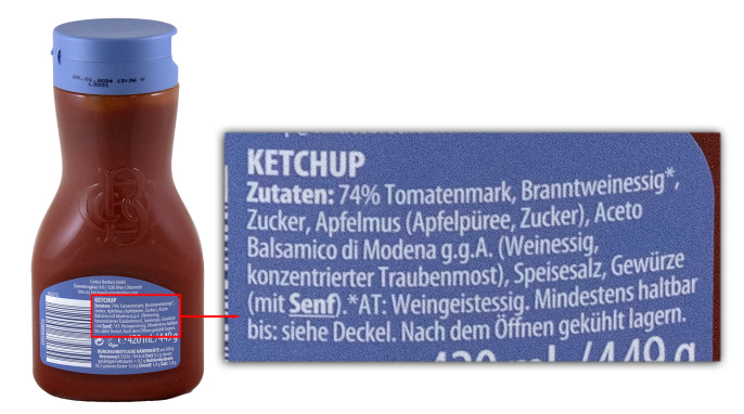 Zutaten, Curtice Brothers Original Ketchup