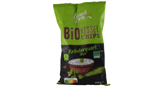 Snack Day Bio Kessel Chips Kräuterquark Style