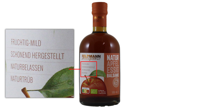 Feldmann Manufaktur Natur Apfel Essig Balsamo 