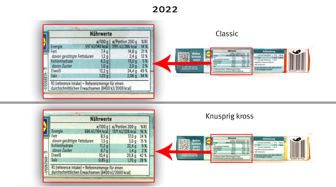 Nährwerte, Ocean Sea Alaska-Seelachs Schlemmerfilet à la Bordelaise, „Classic“ und „Knusprig Kross“; 2022