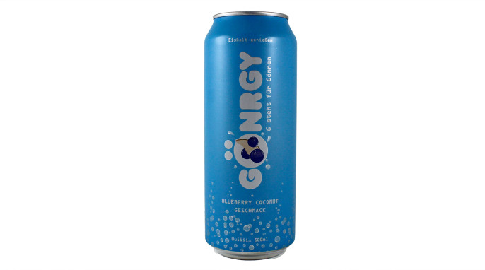 Gönrgy Energydrinks, Beispiel Sorte Blueberry Coconut Geschmack