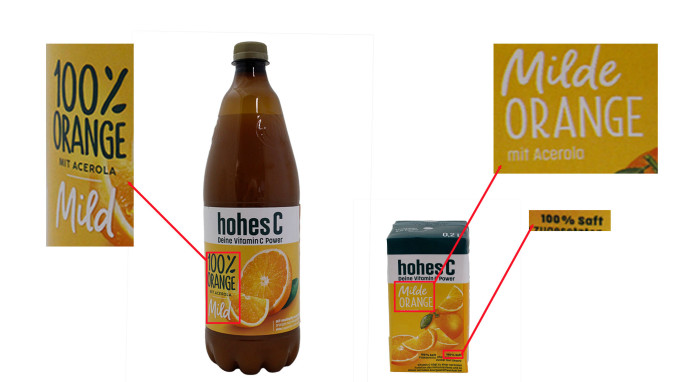 hohes C 100 % Orange mit Acerola, mild