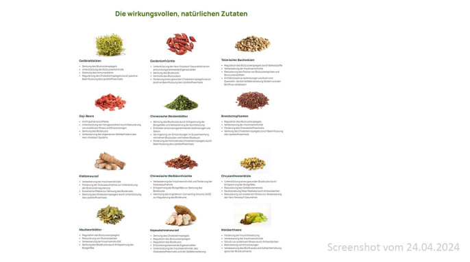 Zutaten, Litiao Herzlich Tee, herzlich.mein-heiltee.de, 24.04.2024