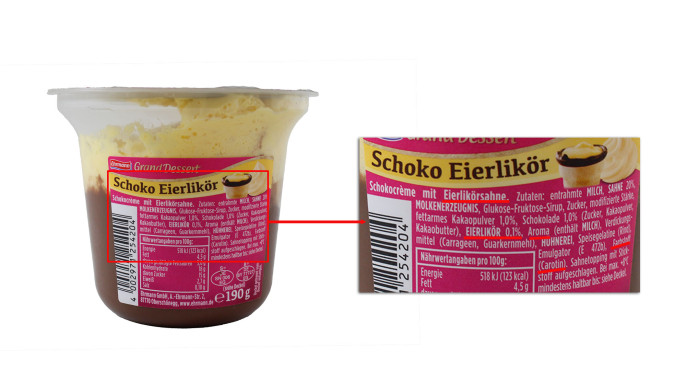 Rückseite, Ehrmann Grand Dessert Schoko Eierlikör