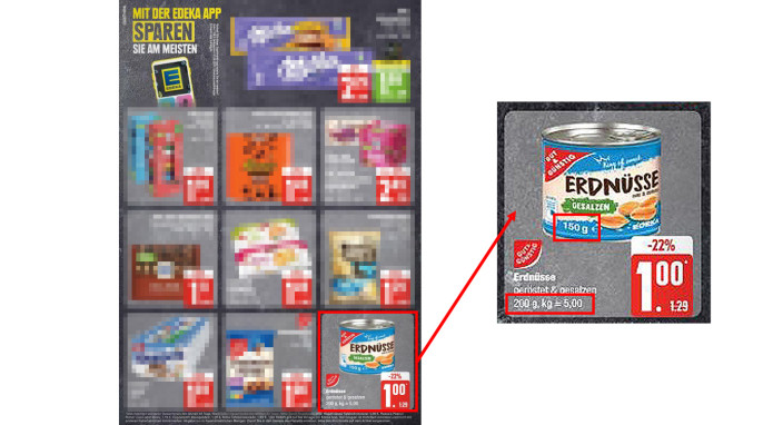 Angebot, Edeka Gut und Günstig Erdnüsse, gesalzen, Angebotsprospekt, 24.-29.06.2024, S. 16