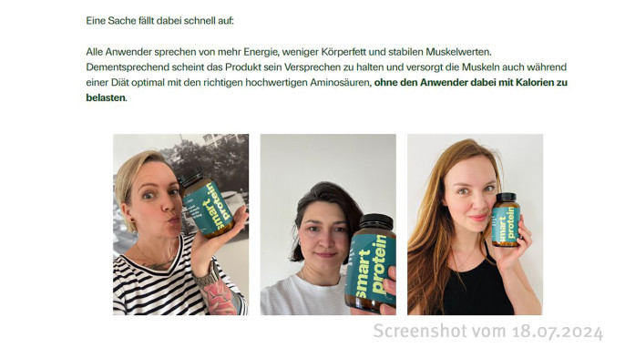 Werbung, Just-healthy.com, 18.07.2024