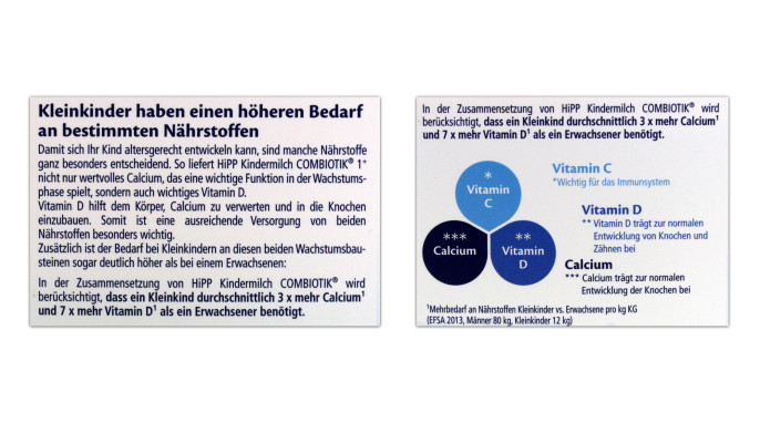 alt: Werbung, Hipp Kindermilch Combiotik 2019