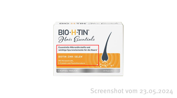 Dr. Pfleger Arzneimittel GmbH, Bio∙H∙Tin, Biohtin.de, 23.05.2024