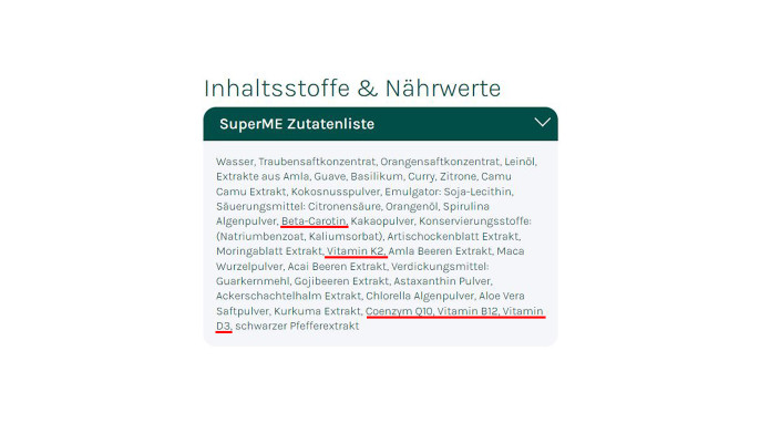 Zutaten, Superme, Supernaturals.eu/pages/shop, 25.07.2024 