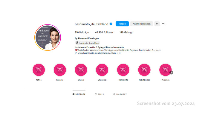 Instagram-Aaccount von hashimoto_deutschland
