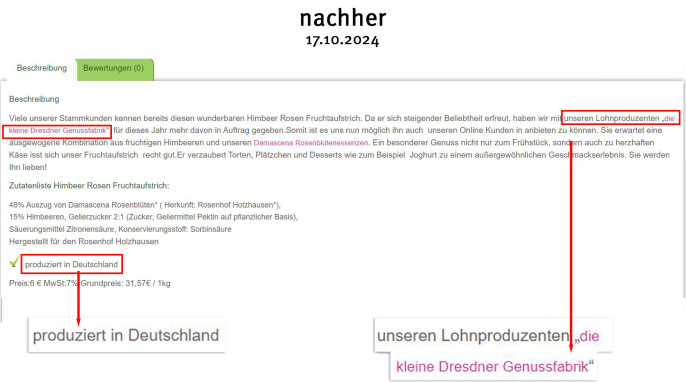 neu: Angebot Himbeer Rosen Fruchtaufstrich, Rosenhof-holzhausen.de, 17.10.2024