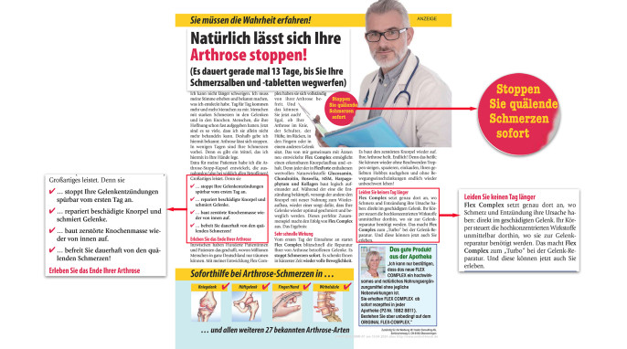 Anzeige „Flex Complex“ in „TV Pur“, Ausgabe 4 / 2024, Seite 135