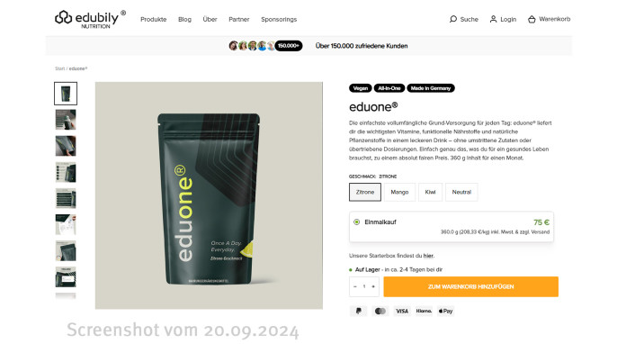 Eduone, Edubily.de, 20.09.2024