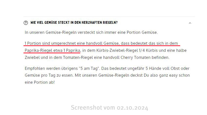 FAQ, Malunt Bio-Gemüse-Riegel Pikante Paprika, Malunt.com, 02.10.2024