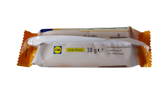 Hinweis sichtbar Einzelpack, Kuchen Zauber Süße Verführung Kuchenriegel mit Karamell