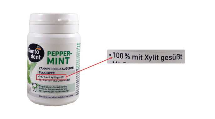 Dontodent Peppermint Zahnpflege-Kaugummi