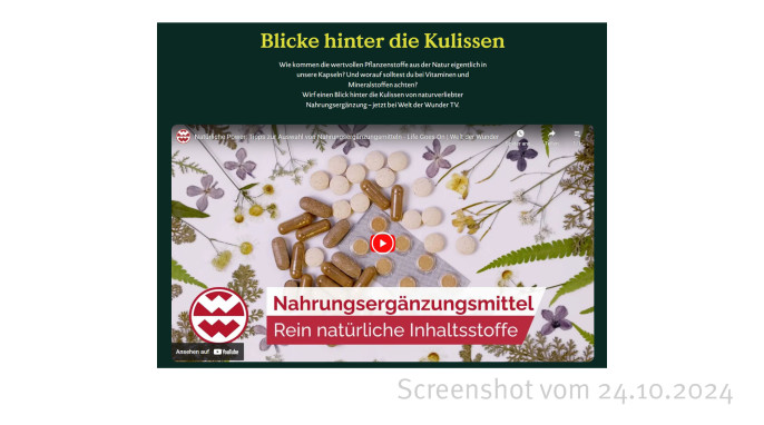 Werbe-Video, Nature-love.com, 24.10.2024 