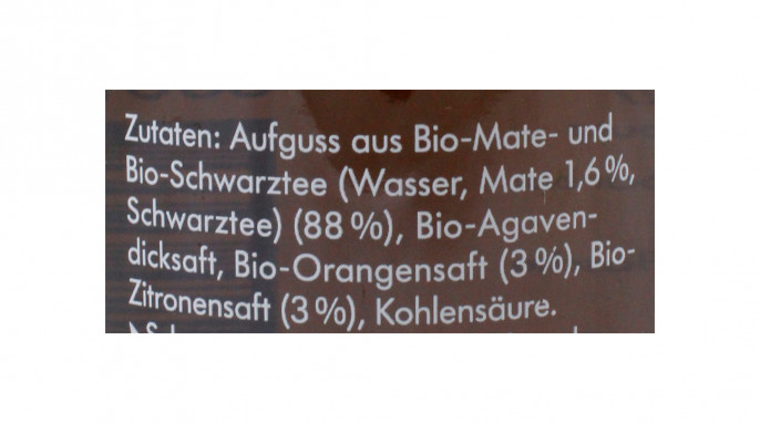Zutaten, ChariTea Mate 