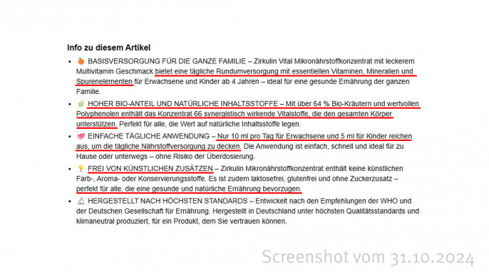 Werbung, Zirkulin Vital, Amazon.de, 31.01.2024