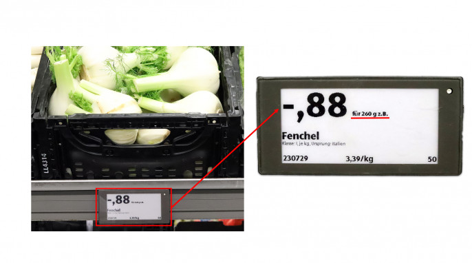 Preis Fenchel, Aldi Süd Darmstadt Eberstadt, 12.12.2024