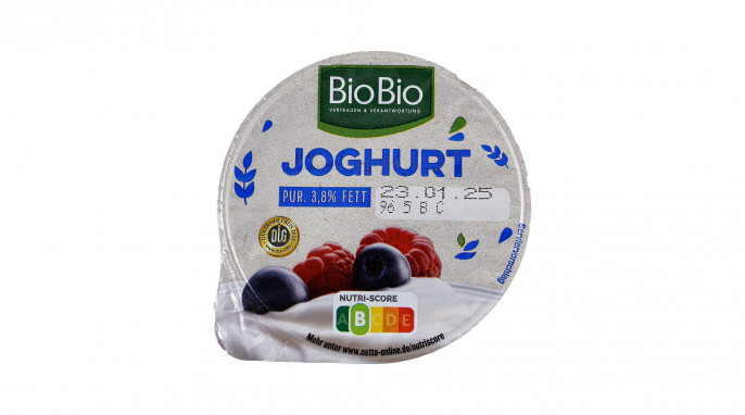 BioBio Joghurt Pur, 3,8 % Fett