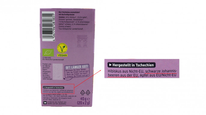Herkunft, dm Bio Französischer Cassis 