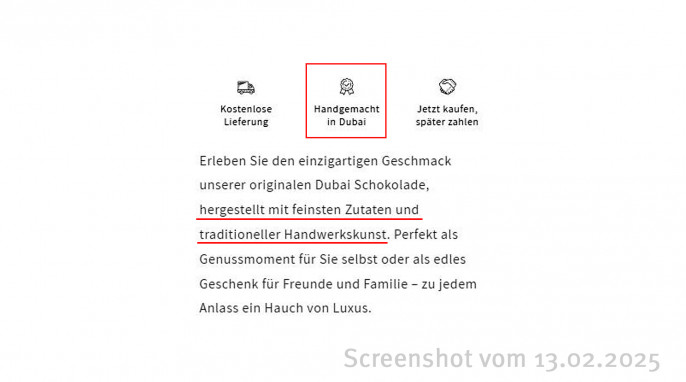 Dubai Schokolade – Das Original, Dubai-Chocolate.com, 13.02.2025 