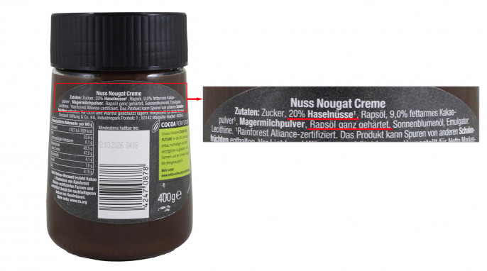 Netto Lieblings Nuss Nougat Creme, Mindesthaltbarkeit 12.03.2026